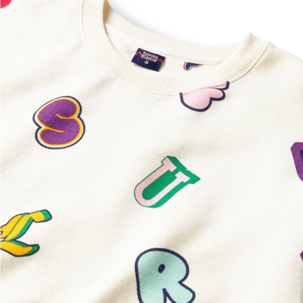 Alphabet Print Crewneck Sweatshirt -
Rowing Blazers × Target  NWT XS - Picture 5 of 16